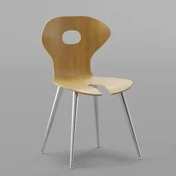 Simple wooden chair