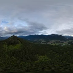 Dramatic Overcast Sky Landscape