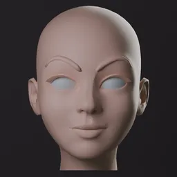 Female head basemesh