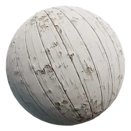 High-resolution weathered white wood PBR texture for 3D modeling and rendering.