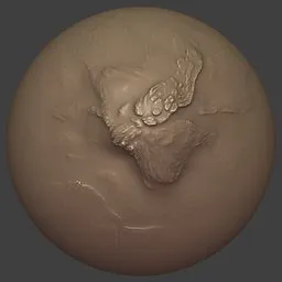 ER_Rock Brush Wavy Plate