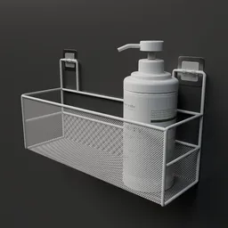 White Shampoo Rack