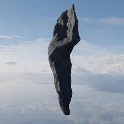 Rugged Sharp Grey Rock