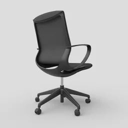 Modern Office Chair LP PBR4K Bl-Bl Perf