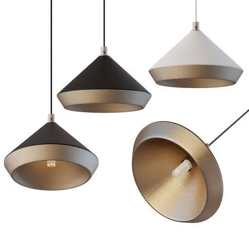 Detailed 3D render of VALUT series hanger pendant lamps with realistic lighting and textures for Blender.
