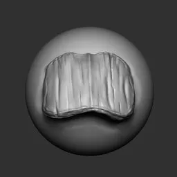 3D Blender sculpting brush for creating detailed dragon scales and reptilian textures on digital models