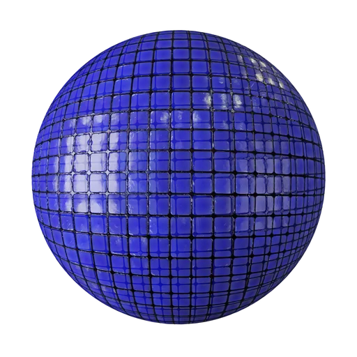Blue stained glass