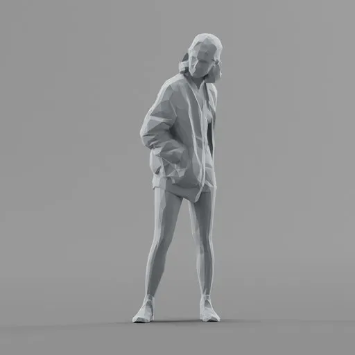 Lowpoly Female Standing