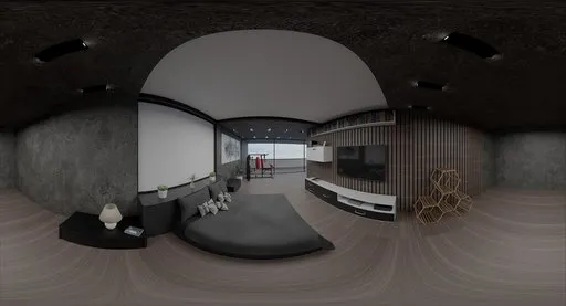 Modern Industrial Bedroom Interior