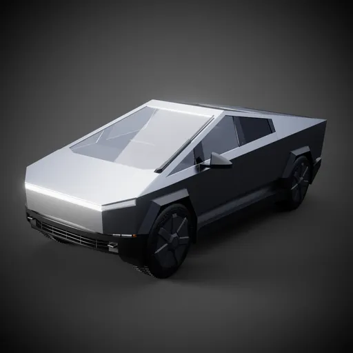 Futuristic Electric Pickup Truck