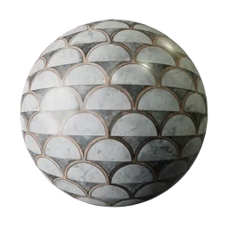 High-resolution PBR ceramic texture for 3D modeling and rendering, suitable for Blender and other 3D applications.