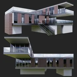 Modern wooden house