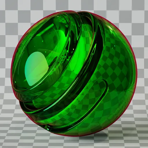 Iridescent Glass Green