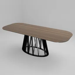 Dining table Hervas Nogal - 1