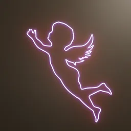 Baby angel neon sign LED