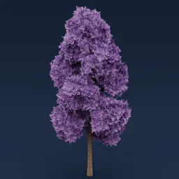 Purple flowered tree