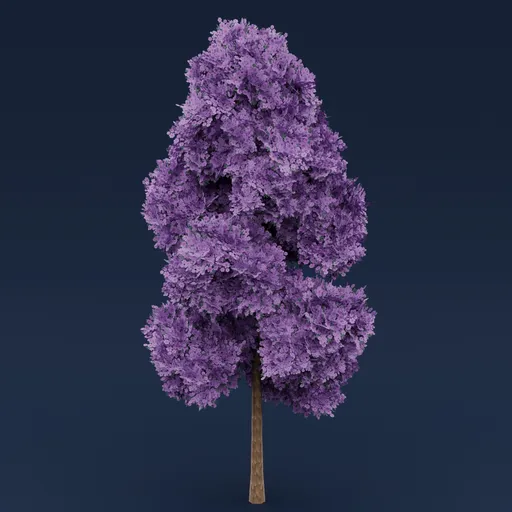 Purple flowered tree