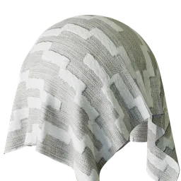Geometric Grey Embroidery