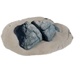 Photorealistic Blender 3D model of Baja California beach rocks using photogrammetry.
