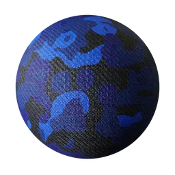 Blue Digital Camo Woven Fiber