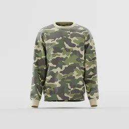 Forest Camo Pattern Pullover