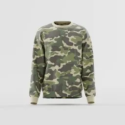 Forest Camo Pattern Pullover