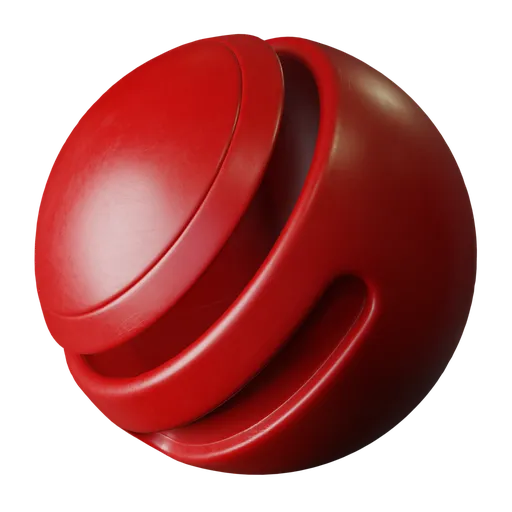 Red Matte Plastic