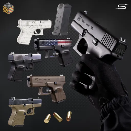 Glock 26 - Rigged