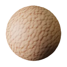 High-resolution peach knit wool texture for realistic fabric rendering in Blender 3D and PBR materials.