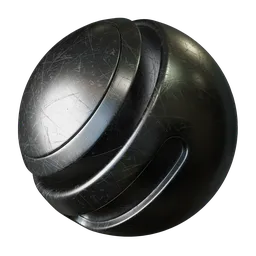 Scratched matt metal