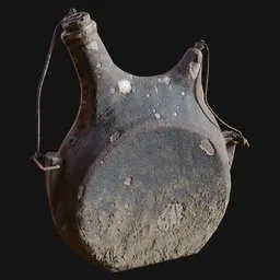 Abandoned Jacketed French WW1 Canteen