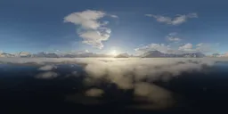 Aerial Mountains and Clouds