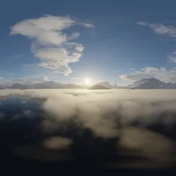 Aerial Mountains and Clouds