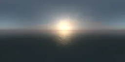 Sunny Hazy Sky over Ocean