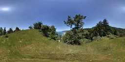 Blue Sky Sunshine Mountain Green Grass