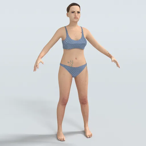 Zoe Character Rigged