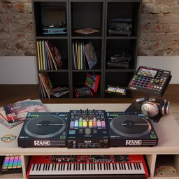 Scene DJ Music Mix Room