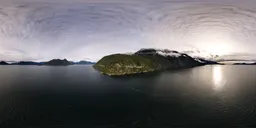 Cloudy Sky Coast & Mountains