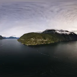 Cloudy Sky Coast & Mountains