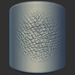 ER Dragon Brush 172 displaying detailed reptilian skin texture for 3D sculpting in Blender.