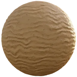 High-quality PBR sand material for texturing in Blender 3D and other modeling software.