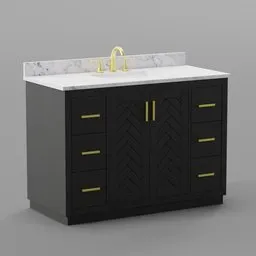 Gazsi Single Bathroom Vanity Set