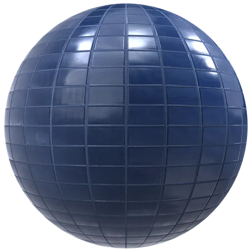 Glossy Blue Floor Tiles