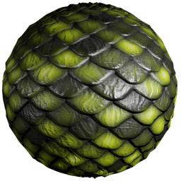 Green Stylized Scales