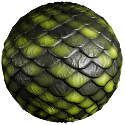 Green Stylized Scales