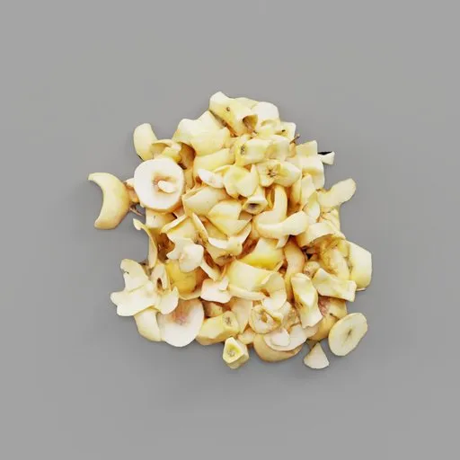 Pile of Apple Peels and Cores