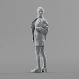 Lowpoly Female Standing