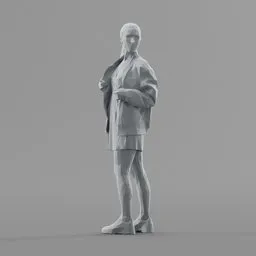 Lowpoly Female Standing