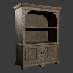 Medival wooden shelf