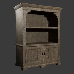 Medival wooden shelf